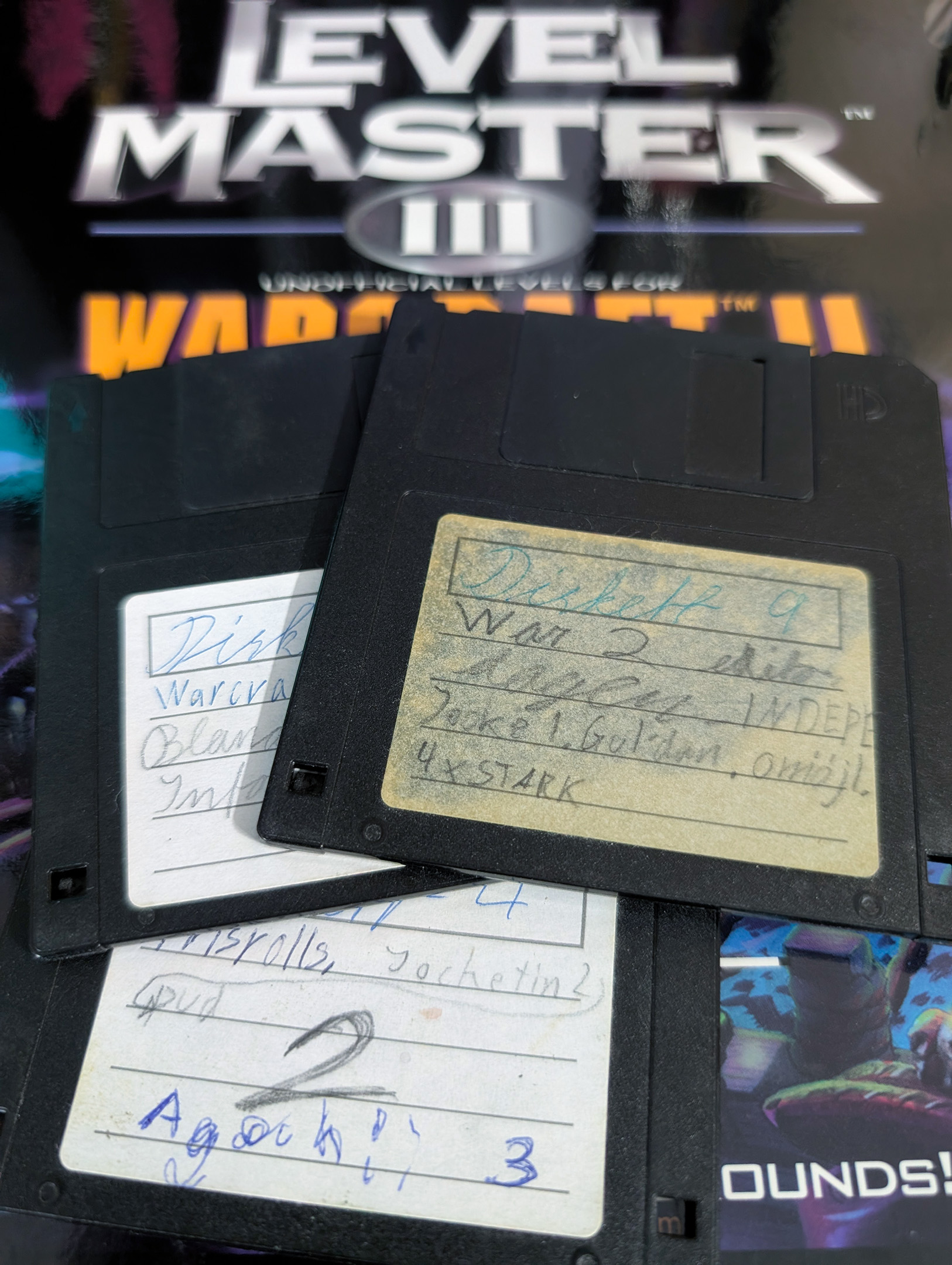 Surviving floppies with some of my own maps from March-April 1997